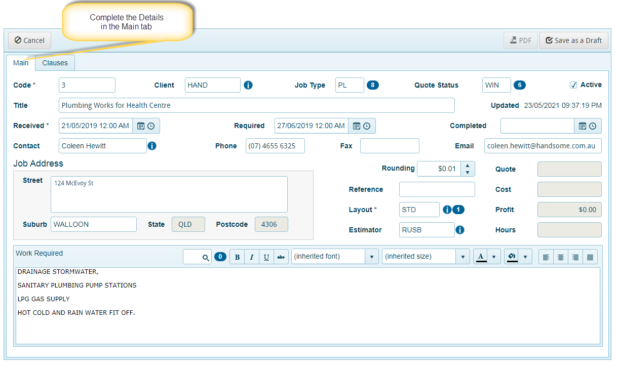 Getting Started with Estimates – Axiapac Help Center